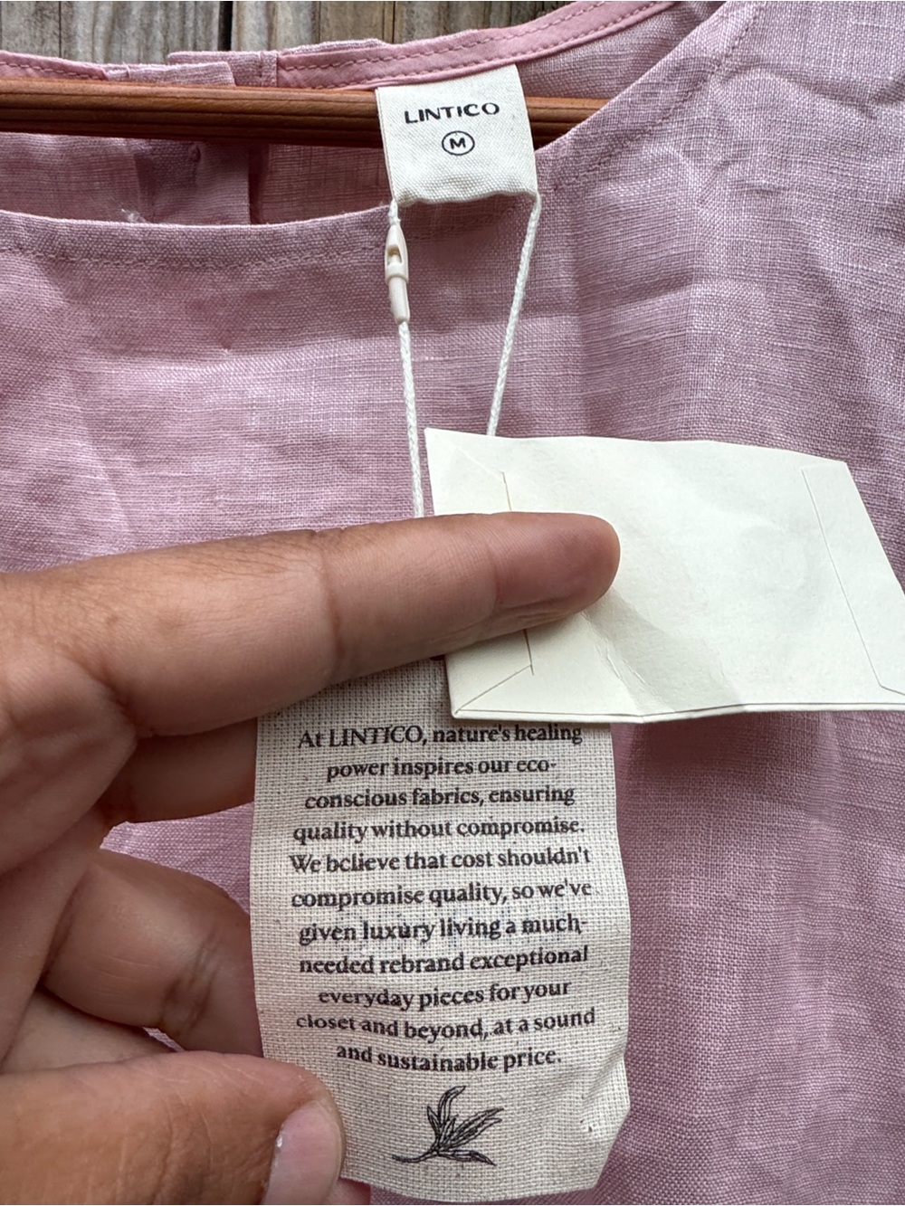 Linitico linen top NWT - Picture 3 of 9